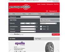 Tablet Screenshot of pneuexperte.ch
